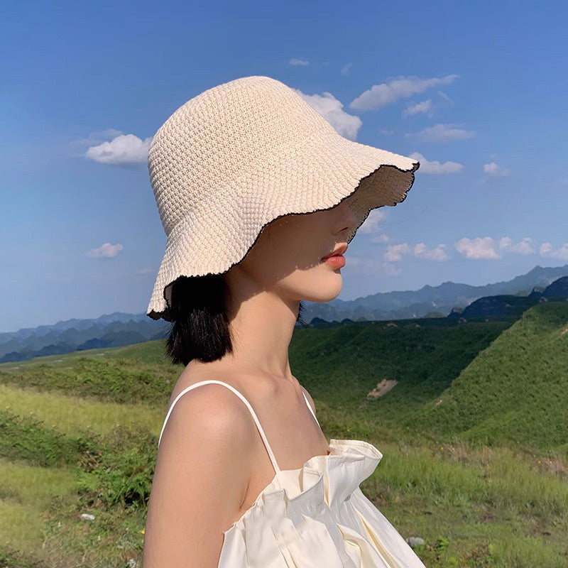 Japanese Style Knitted Bucket Hat