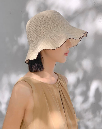 Japanese Style Knitted Bucket Hat