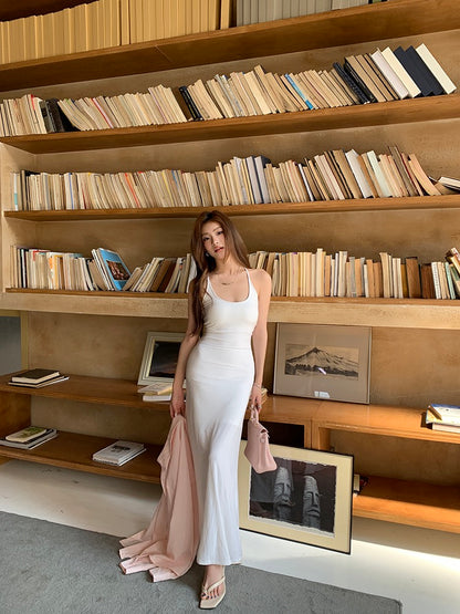 Cutout Backless Spaghetti Strap Dress