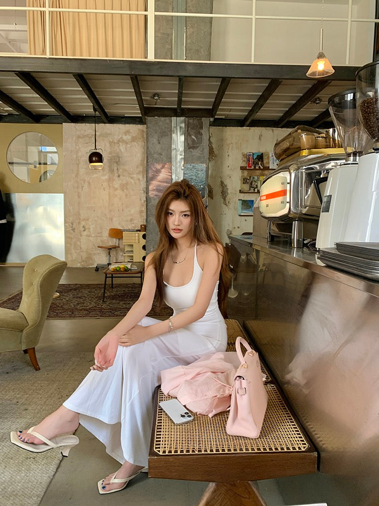 Cutout Backless Spaghetti Strap Dress