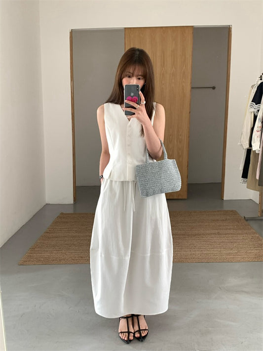 French Chic Vest + Skirt Set