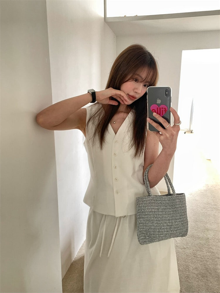 フレンチスタイルベスト＋スカートセット