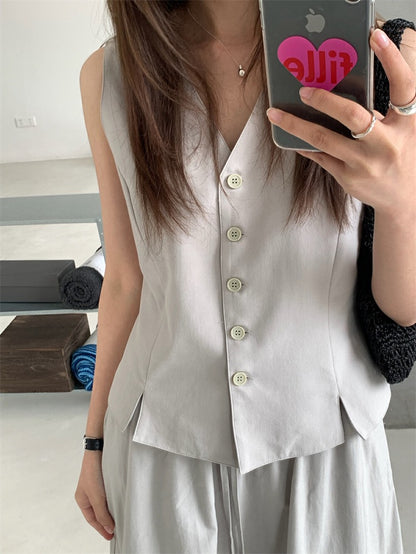 フレンチスタイルベスト＋スカートセット