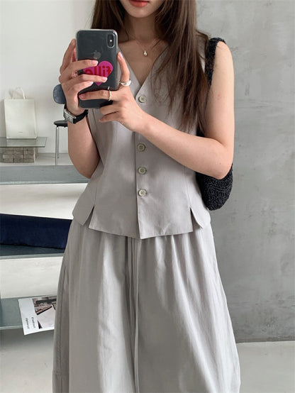 フレンチスタイルベスト＋スカートセット