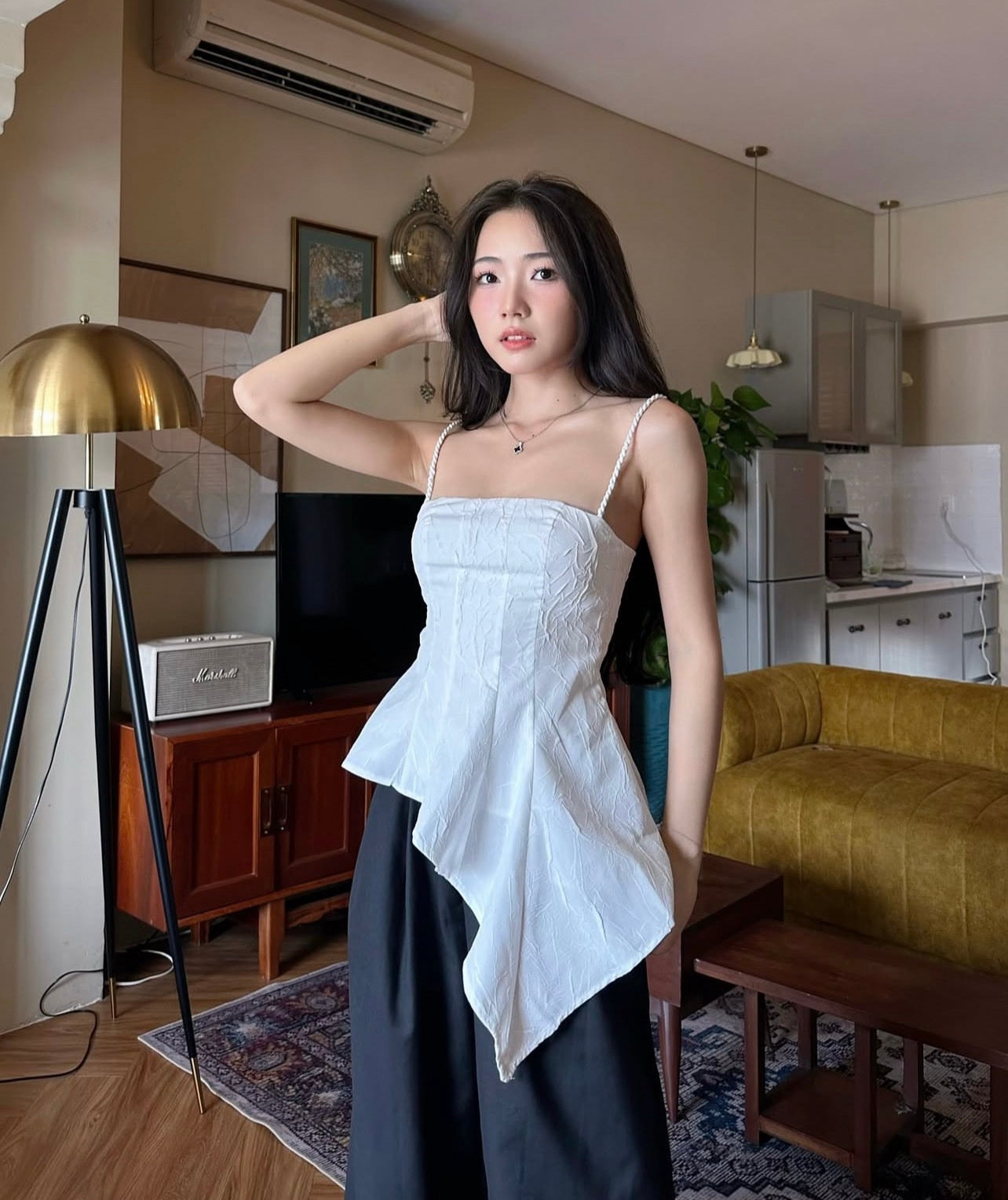 設計感不規則吊帶