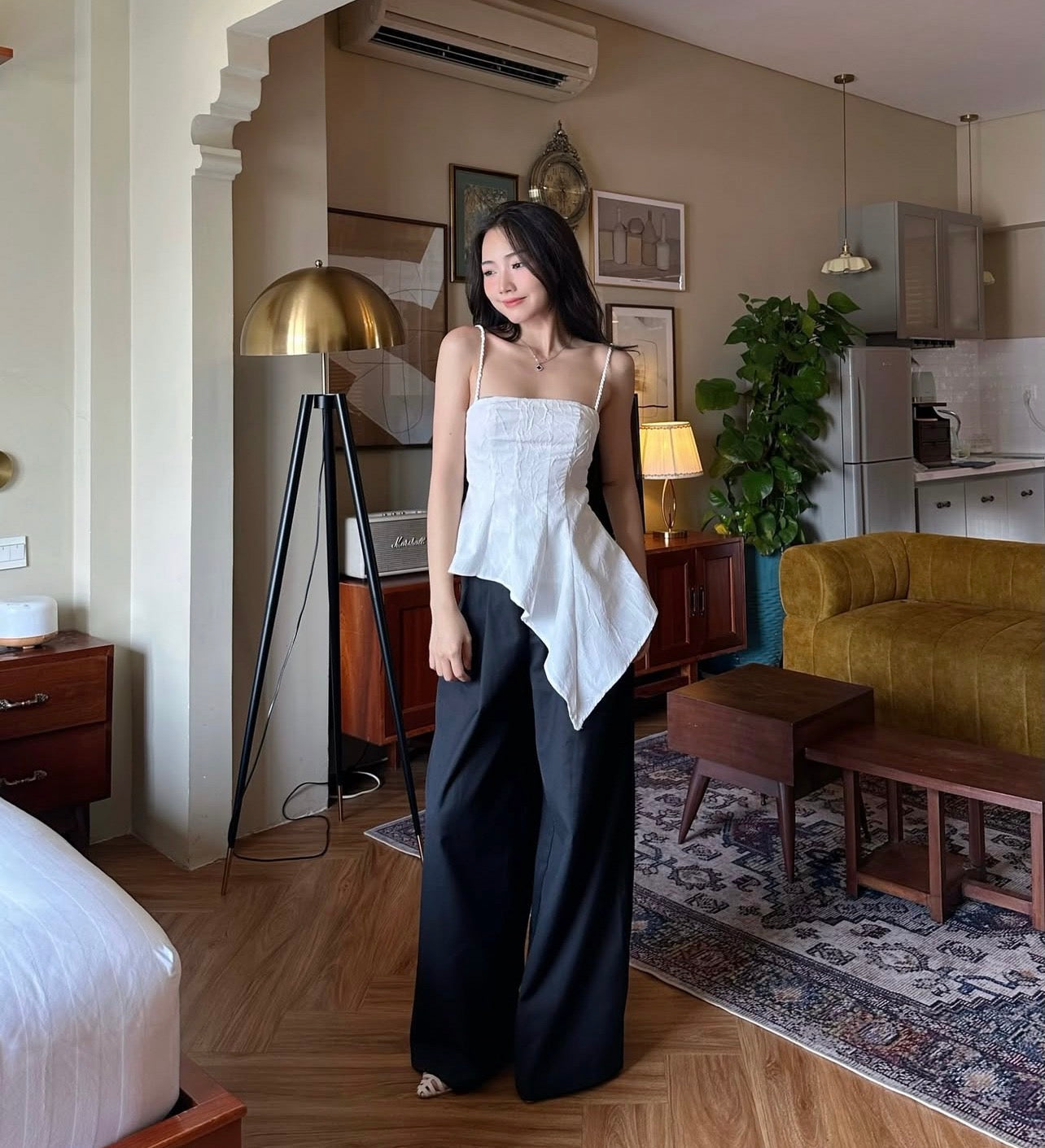 設計感不規則吊帶