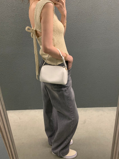 Backless Tie-Knit Top