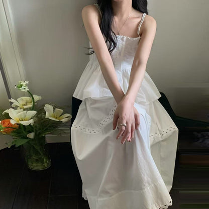 スイートキャミソール + ハイウエストスカートセット