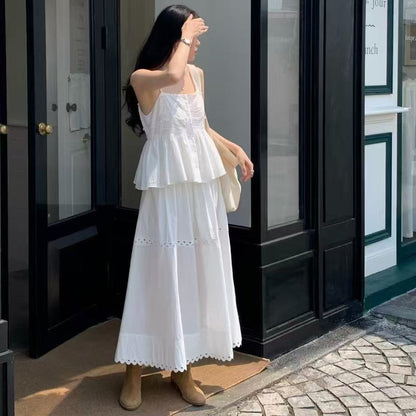 スイートキャミソール + ハイウエストスカートセット