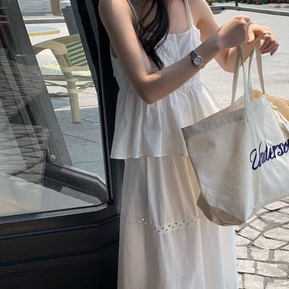 スイートキャミソール + ハイウエストスカートセット