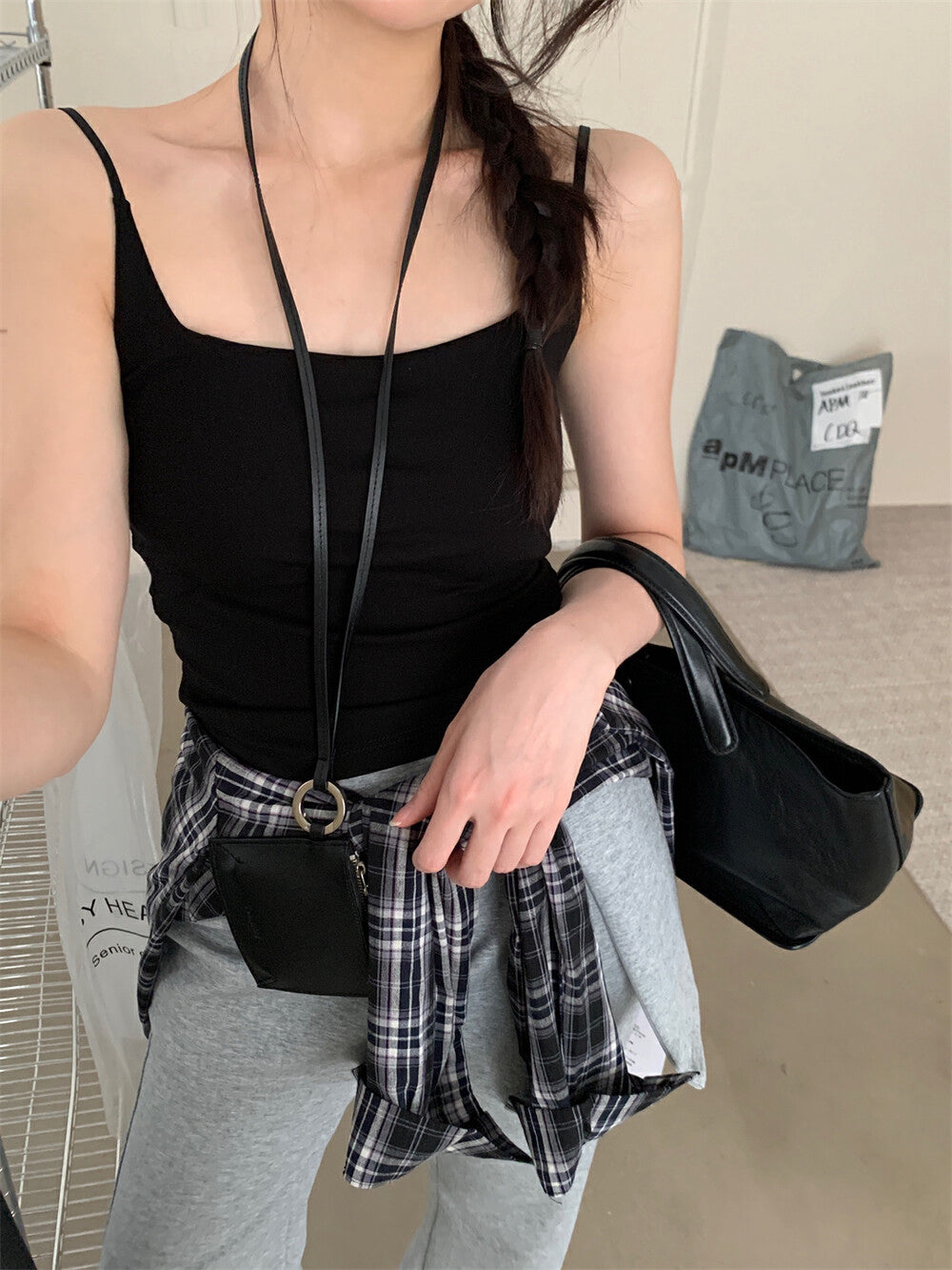 修身顯瘦連pad背心