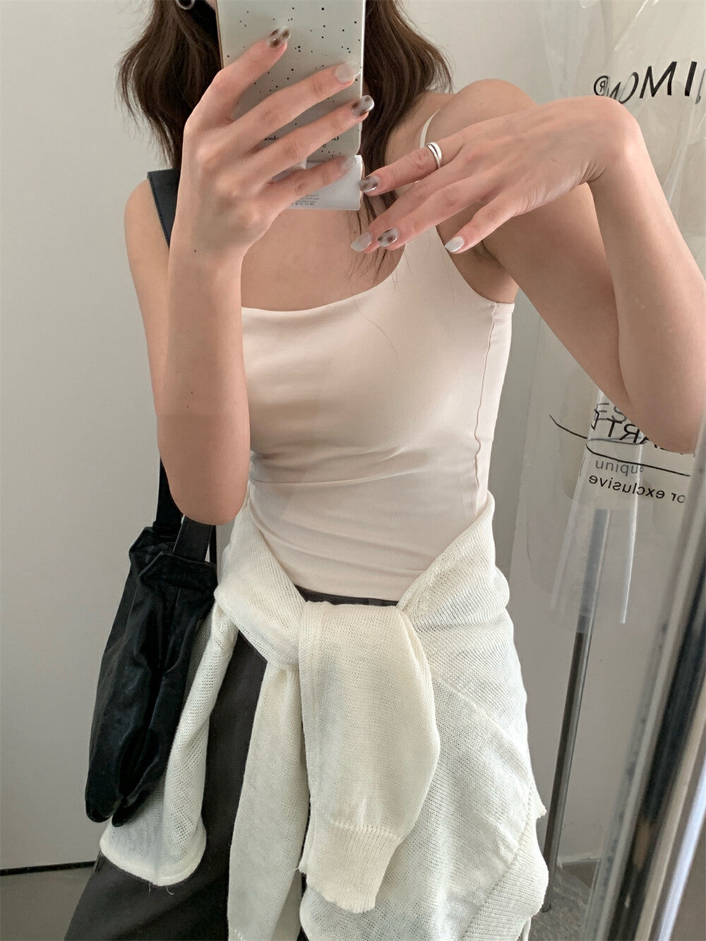 修身顯瘦連pad背心