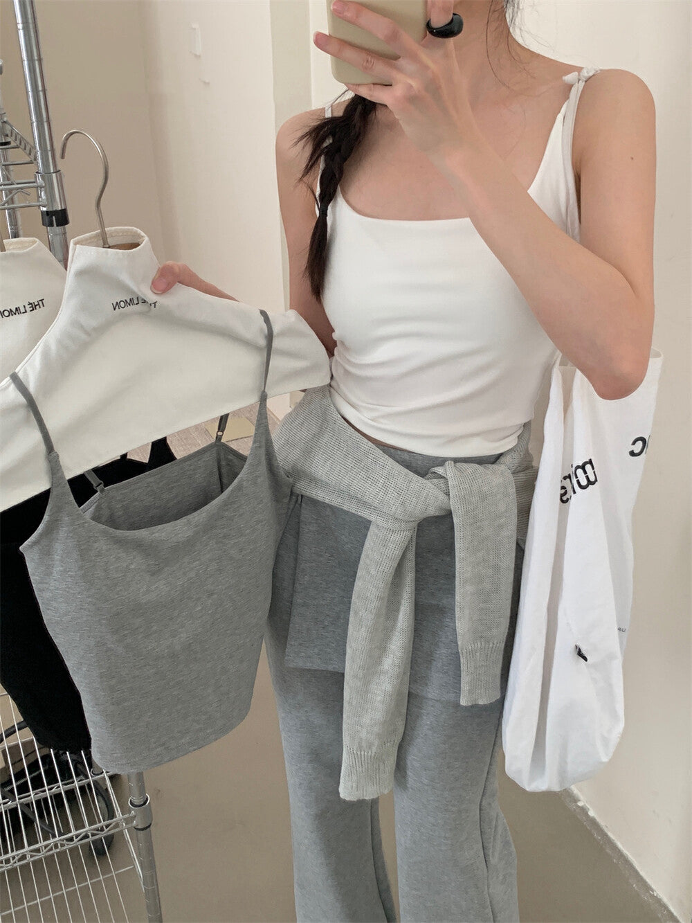 修身顯瘦連pad背心