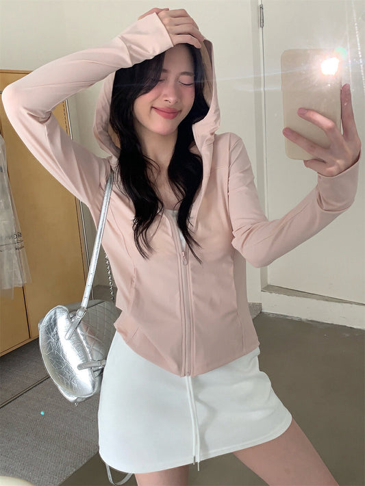 修身顯瘦連帽防曬衫