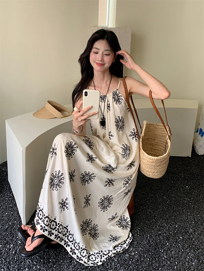 慵懶氣質掛脖連身裙