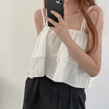 French Ruffled Strap