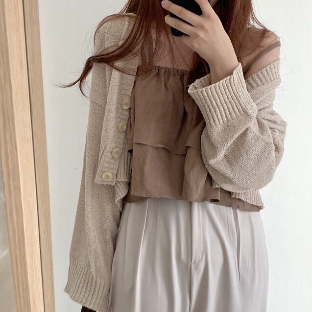 French Ruffled Strap