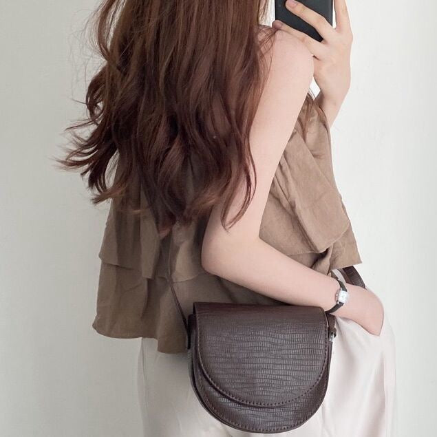 French Ruffled Strap