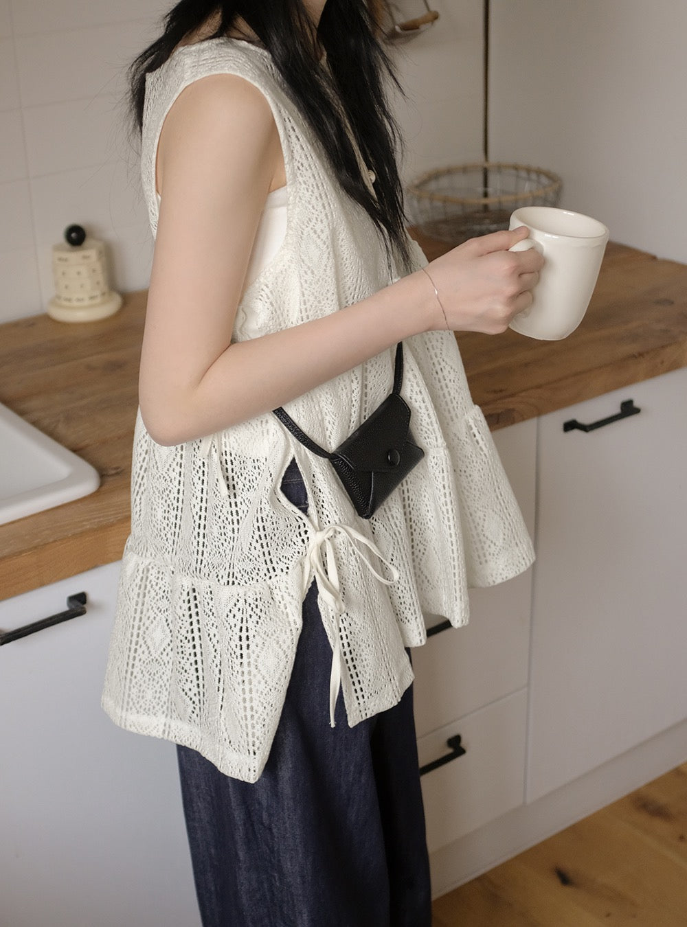 French Lace Side-Tie Corset
