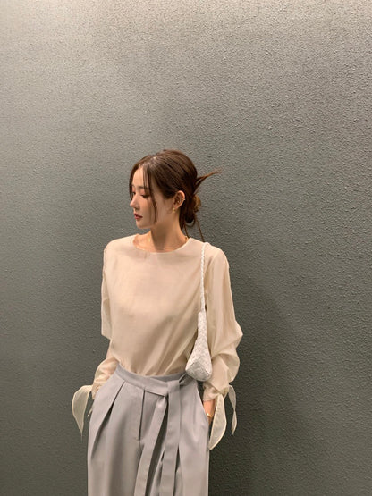 Minimalist Cuff Tie Design Shirt