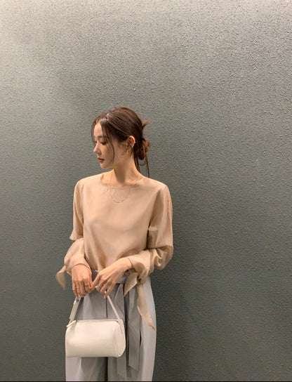 Minimalist Cuff Tie Design Shirt