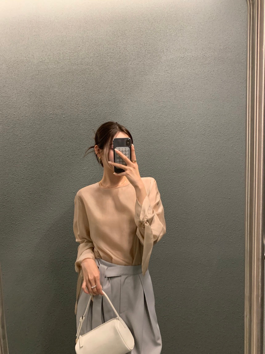 Minimalist Cuff Tie Design Shirt