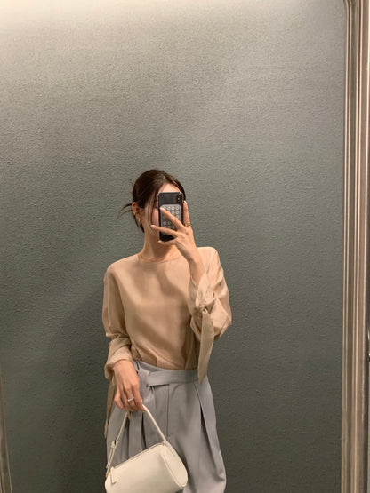 Minimalist Cuff Tie Design Shirt