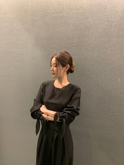 Minimalist Cuff Tie Design Shirt