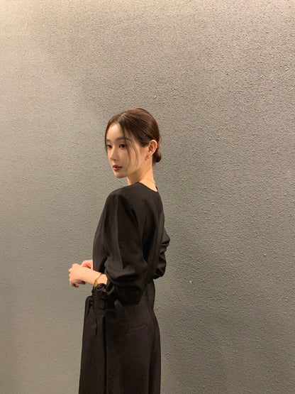 Minimalist Cuff Tie Design Shirt