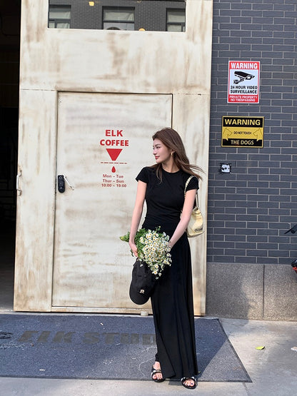 Backless Waist Top + Skirt Set