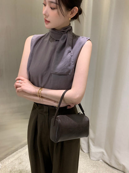 French Ribbon Sleeveless Top