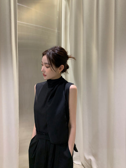 French Ribbon Sleeveless Top