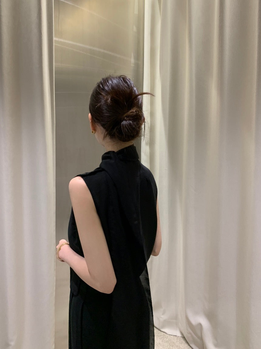 French Ribbon Sleeveless Top