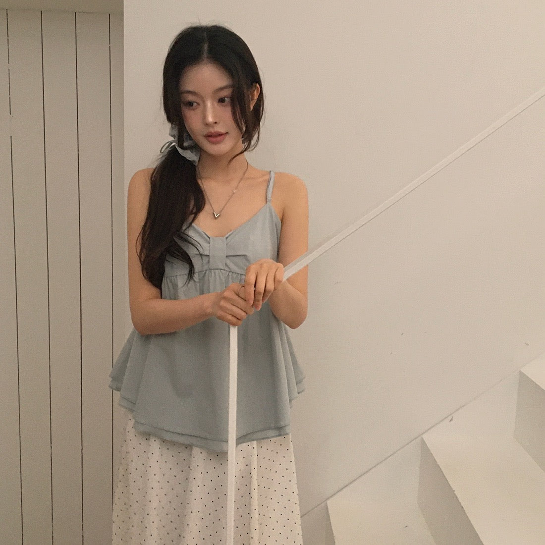 Double-layered Skirt Straps + Hairband