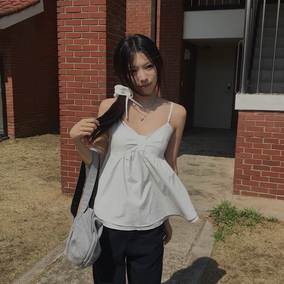 Double-layered Skirt Straps + Hairband