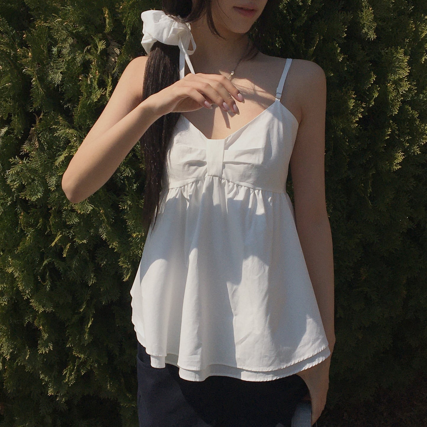 Double-layered Skirt Straps + Hairband