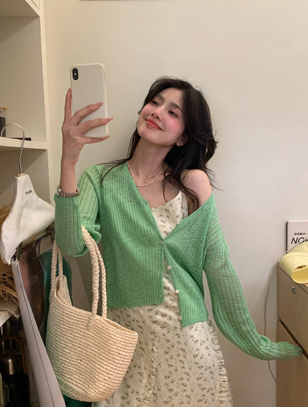 Loose Sun-Protective Knit Cardigan