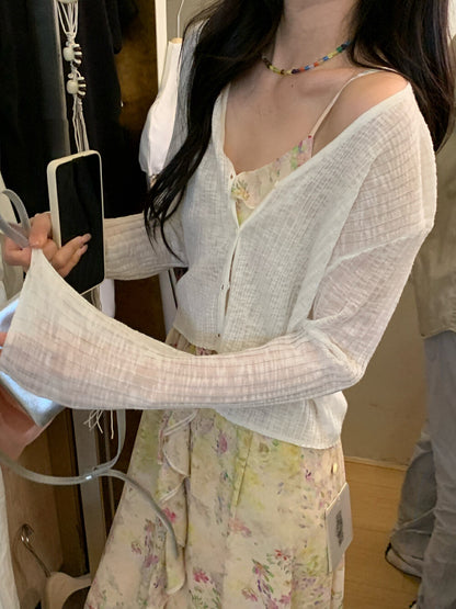 Loose Sun-Protective Knit Cardigan