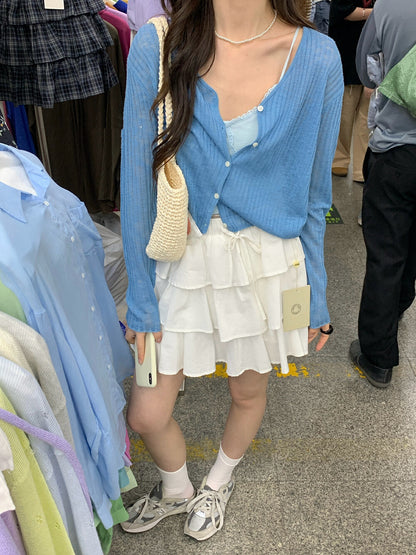 Loose Sun-Protective Knit Cardigan