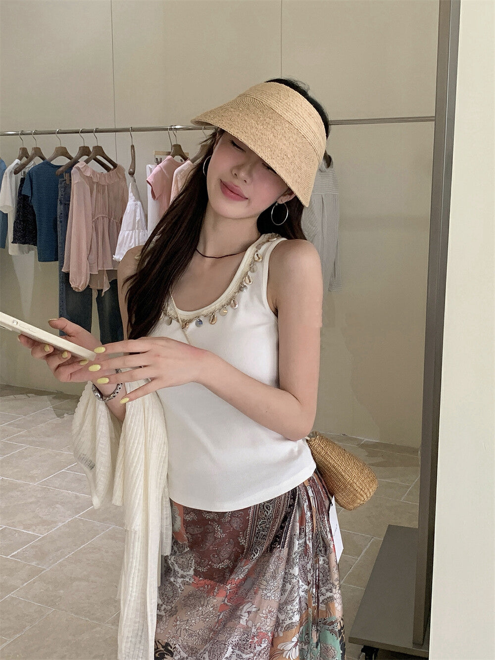 Exquisite Shell Beaded Vest