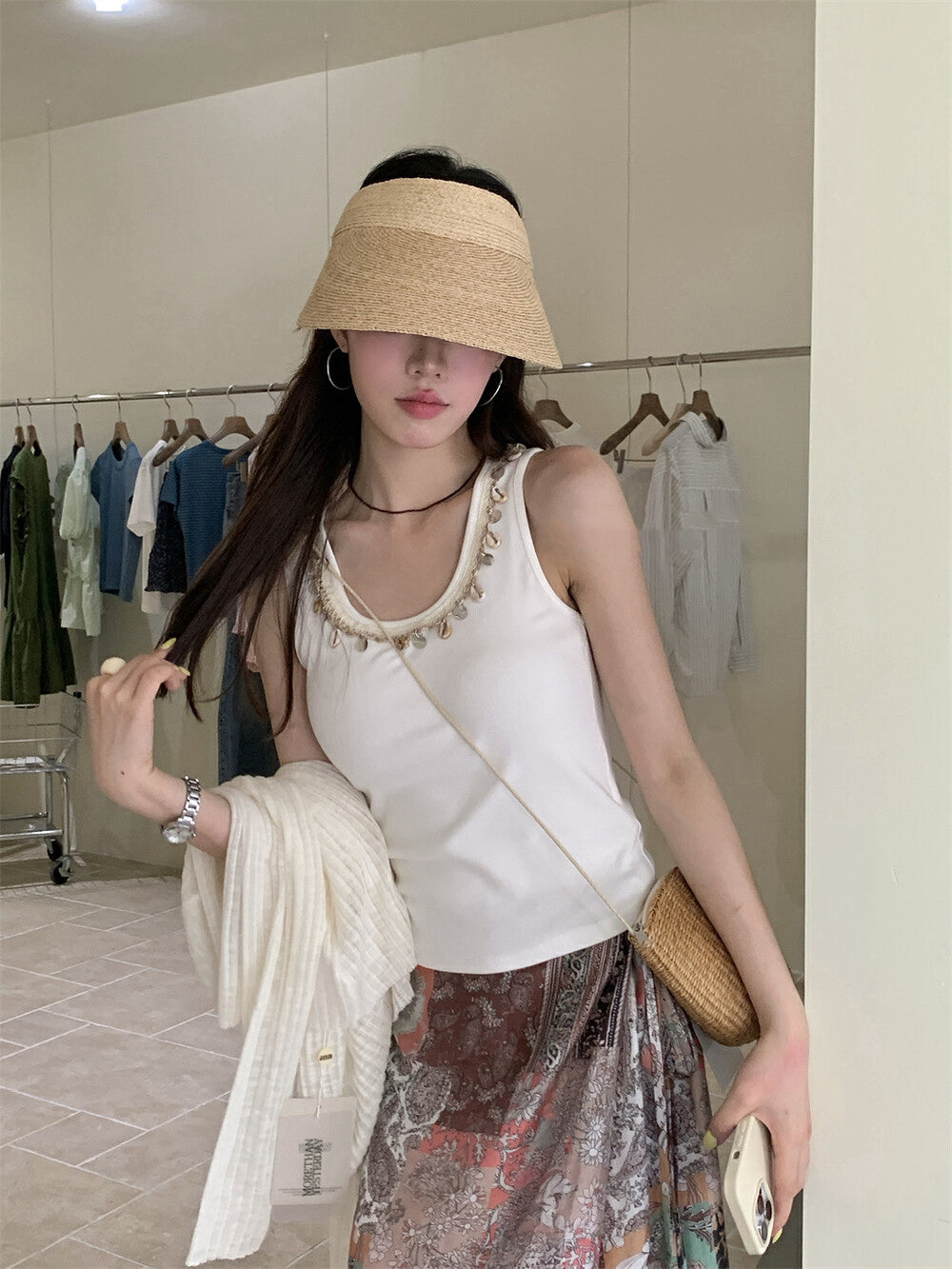 Exquisite Shell Beaded Vest