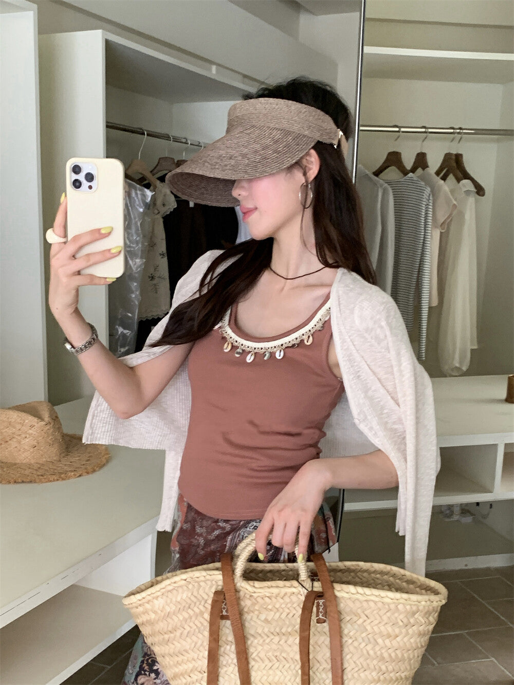 Exquisite Shell Beaded Vest