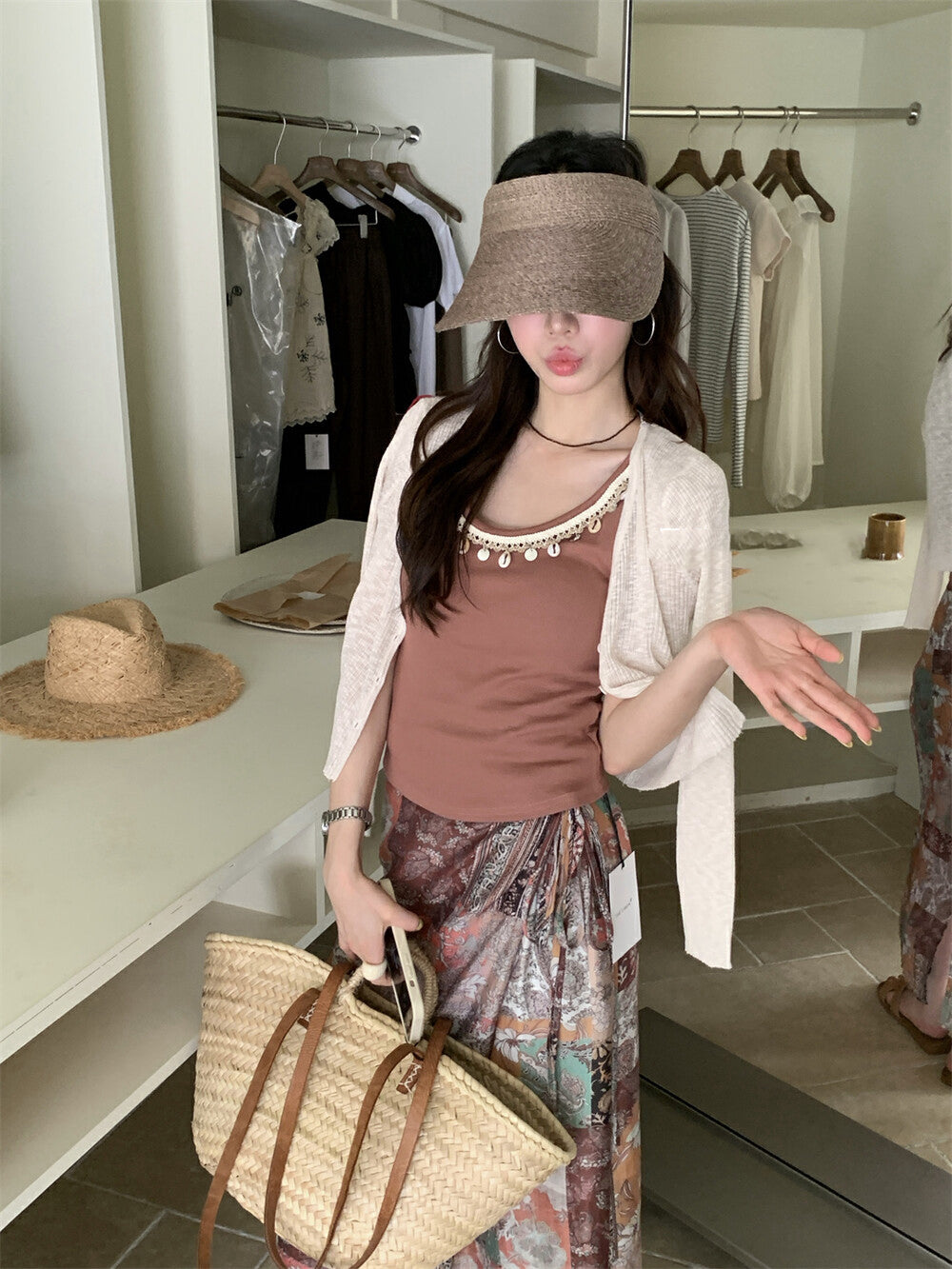 Exquisite Shell Beaded Vest