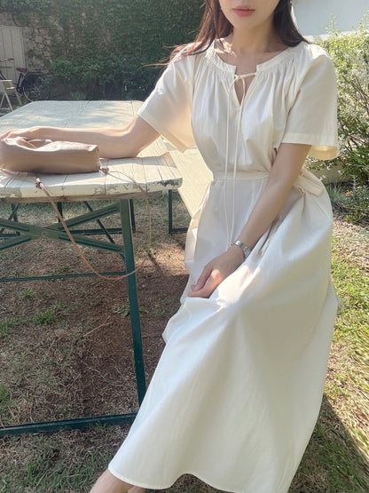 Minimalist Chic Crew Neck Dress