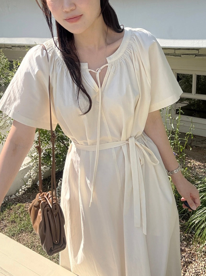 Minimalist Chic Crew Neck Dress