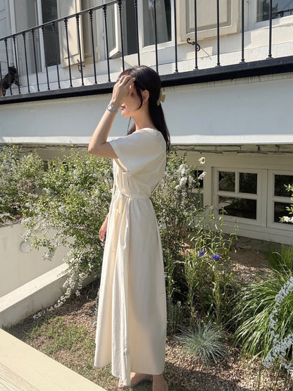 Minimalist Chic Crew Neck Dress