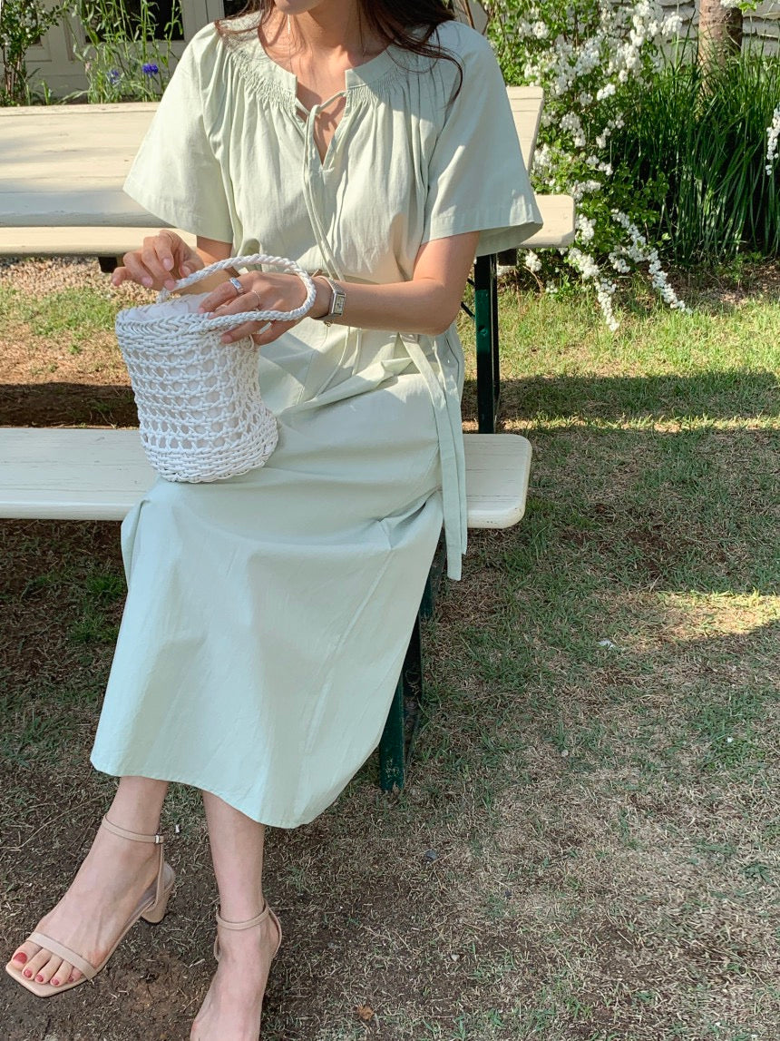 Minimalist Chic Crew Neck Dress