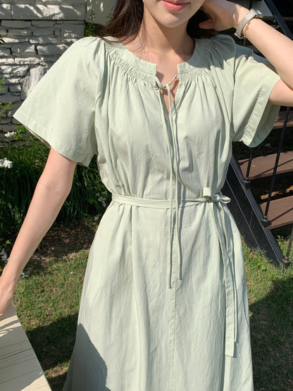 Minimalist Chic Crew Neck Dress