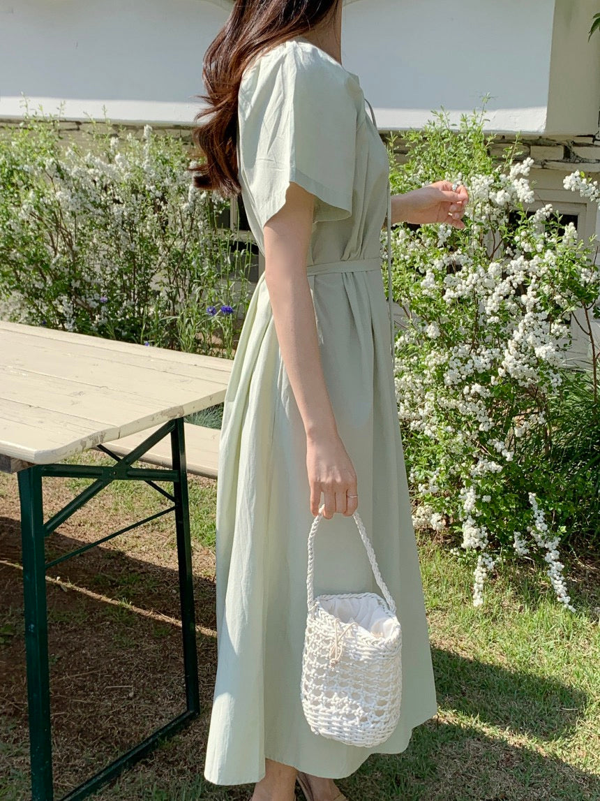 Minimalist Chic Crew Neck Dress