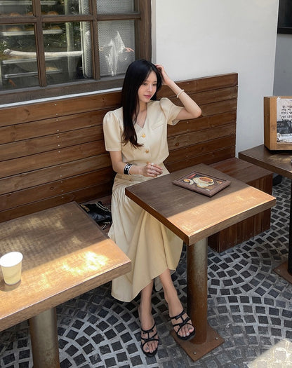 Chanel-inspired Single-breasted Jacket + Patchwork Ruffled Hem Skirt Set